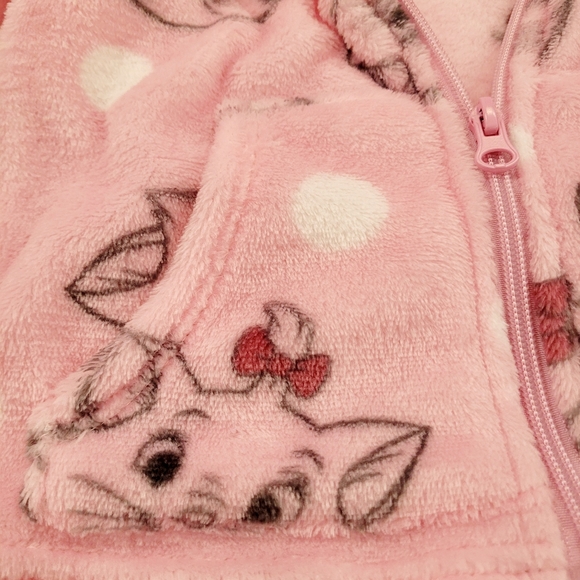Disney Pink Cat Pattern Kids Hoodie - Picture 3 of 3